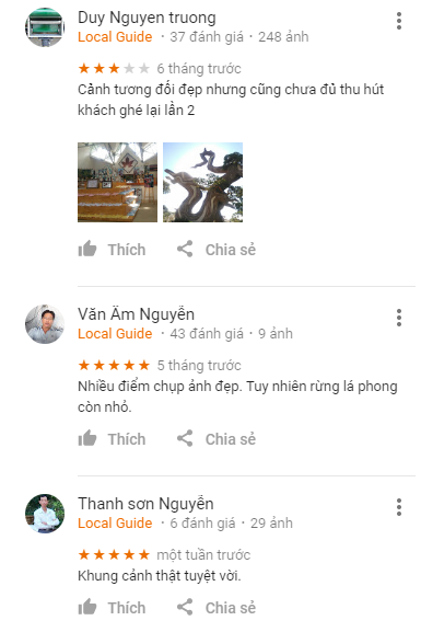 Review Khu du lịch Lá Phong