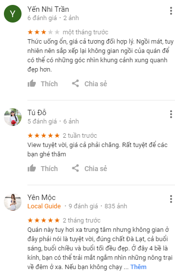 Review quán cafe Panorama Đà Lạt