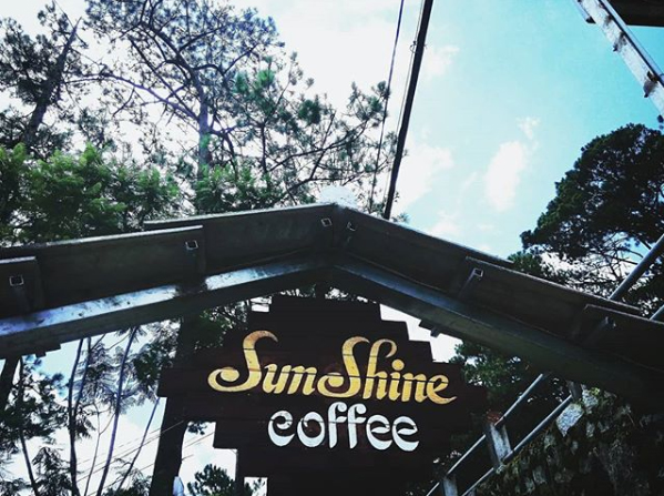 ảng hiệu sunshine coffee đà lạt