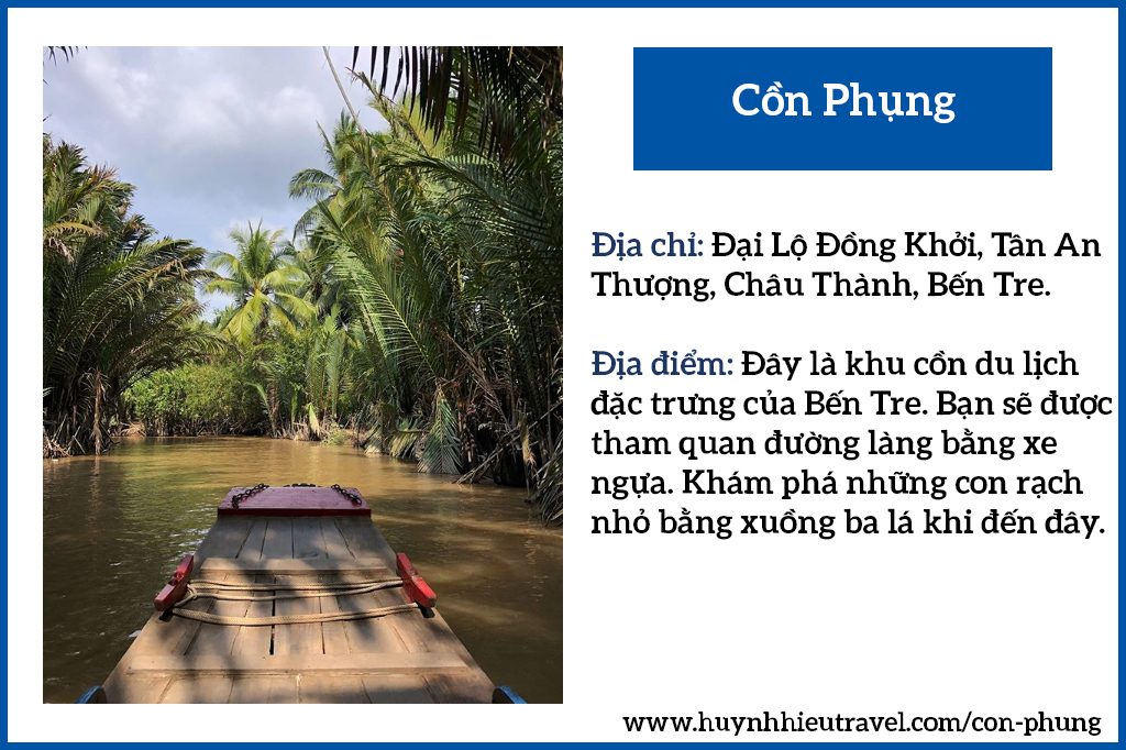 Cồn Phụng Bến Tre info