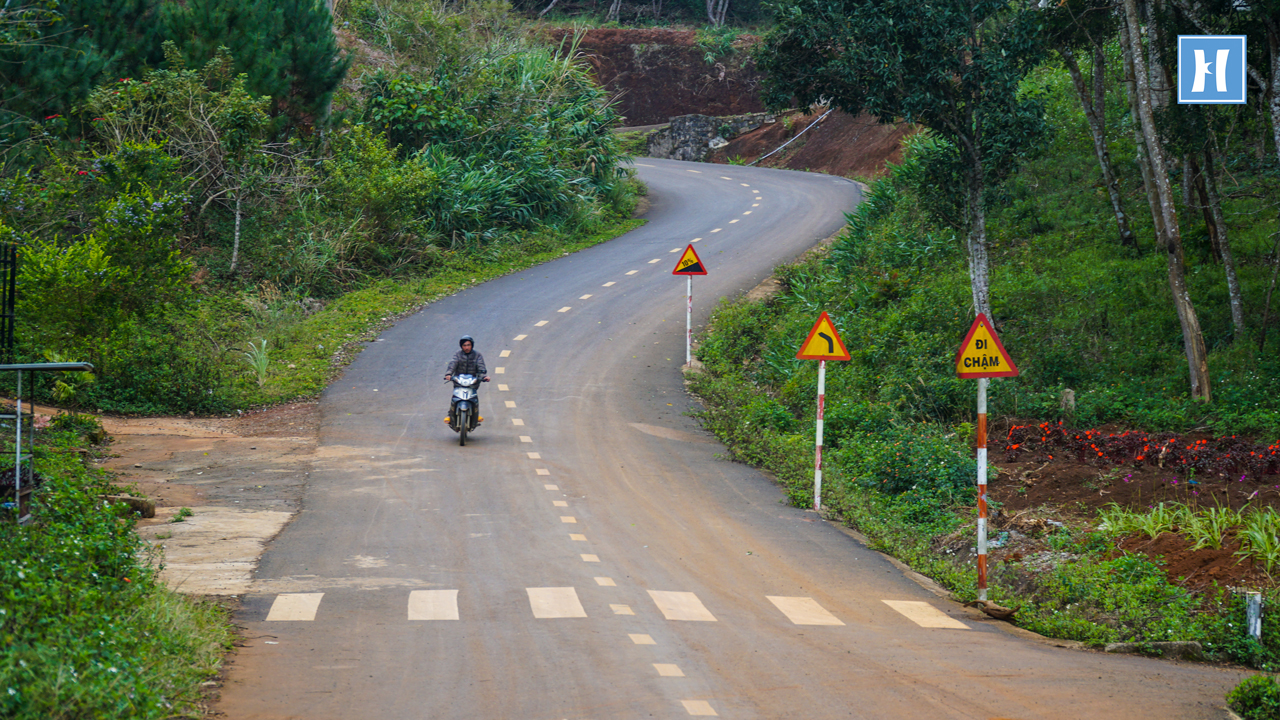 Con dốc tại Măng Đen