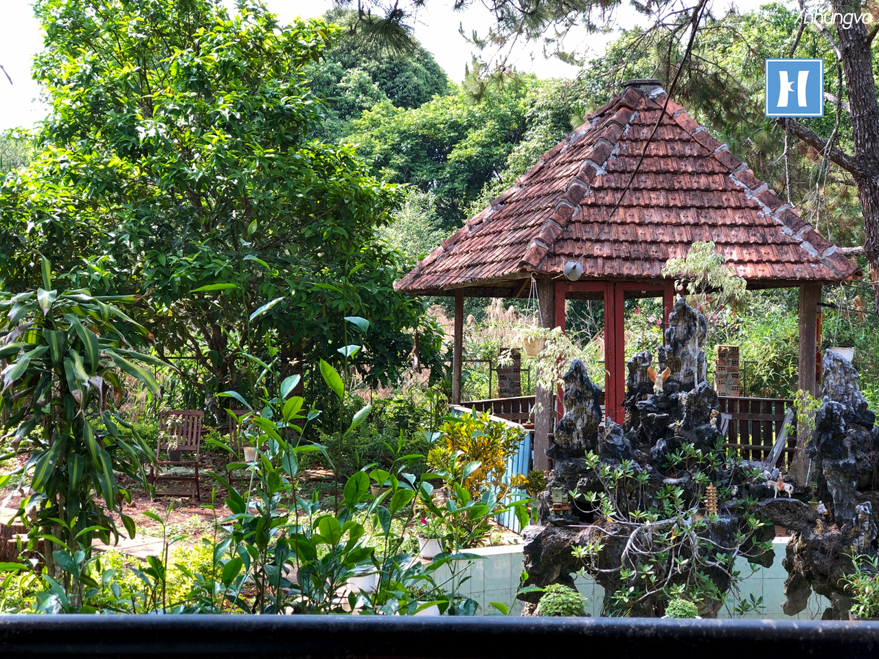 Vườn sau của Sum Villa