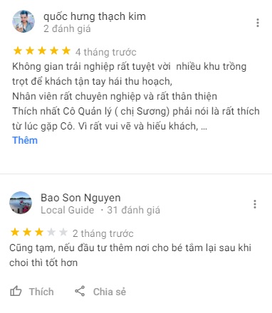 Đánh giá của khách tham quan về kdl Phú An Khang