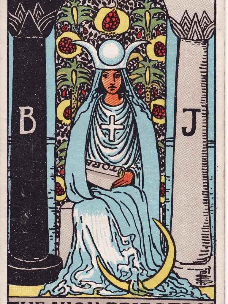 Lá bài Tarot The High Priestess Nữ Tư Tế